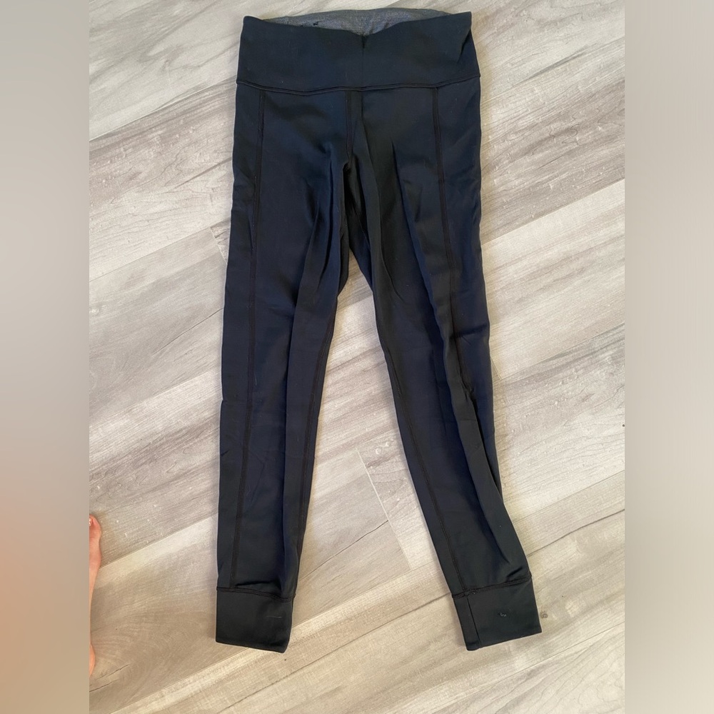 KUHL Reversible Black/Gray Fitted Leggings - size small